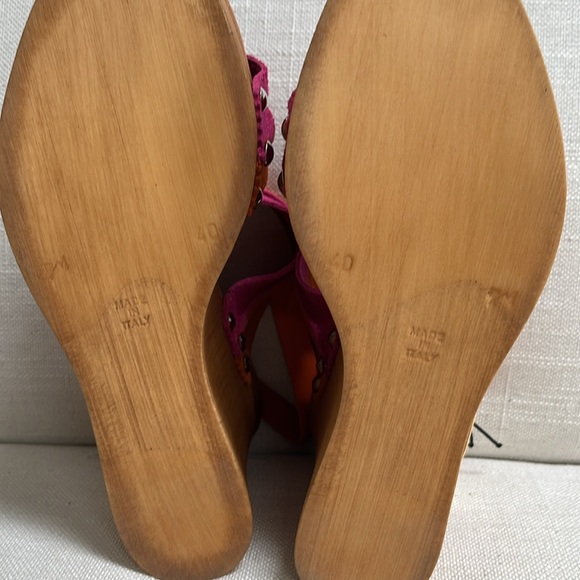 Suede wedge platform sandals - Picture 5 of 8